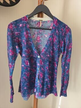 Free People Floral Wool Cardigan – Women’s Medium